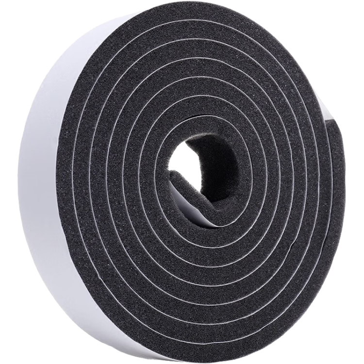 Qinghua Anti-theft Door Windproof Sealing Strip Door Gap Wind Block Strip Sliding Window Soundproof Sealing Tape Black 2m*2 Rolls