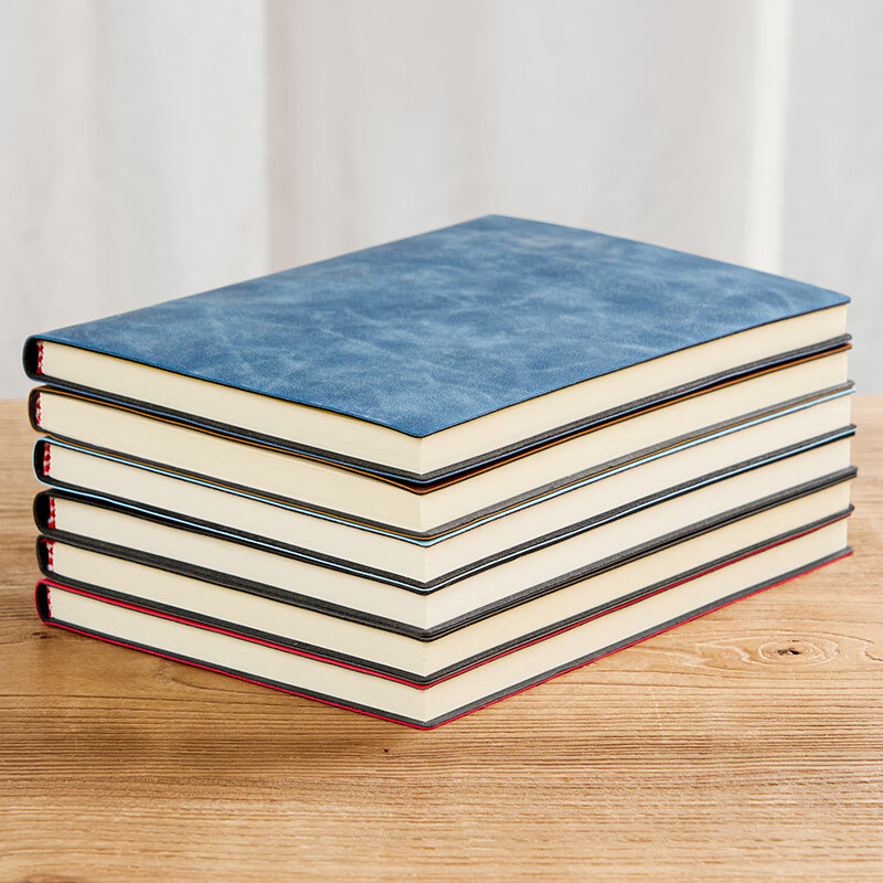 Weimei A5 Business Buckle Notebook Thickened 100 Sheets High-Quality Leather Cover 25K Journal Stationery 200 Pages Diary Work Log Customizable Logo