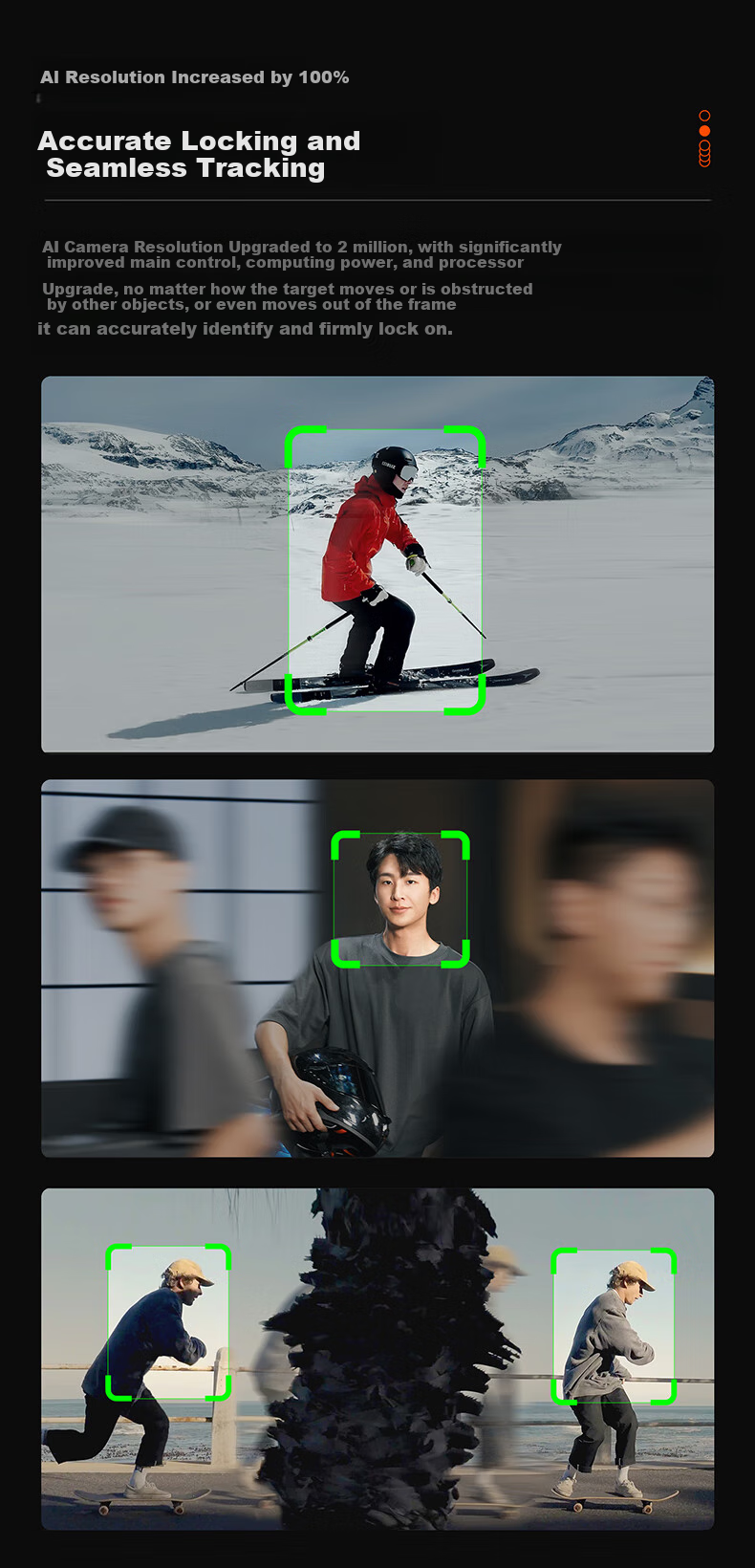 Hohem [Professional Grade | 9th Generation Stabilization] M7 Smartphone Stabilizer, Intelligent AI Precise Tracking, 360° Follow-Up, Orthogonal Three-Axis Anti-Shake Gimbal, Selfie Stick, Live Streaming And Vlog Tool 7