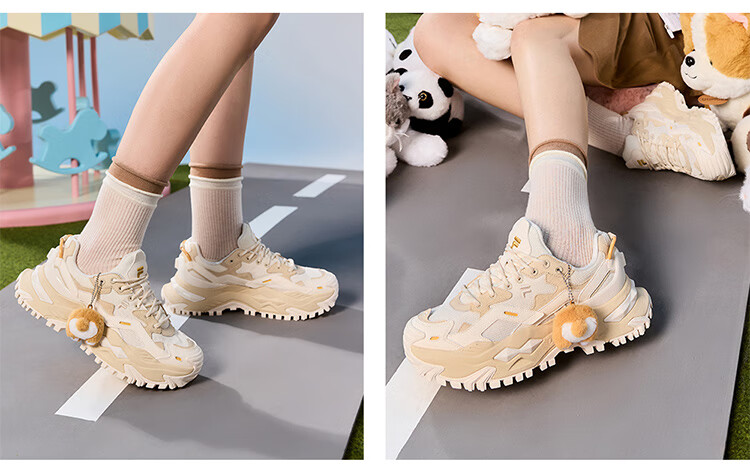 FILA FUSION Women's Candy Casual Thick-Soled Dad Sneakers Sports Shoes 7