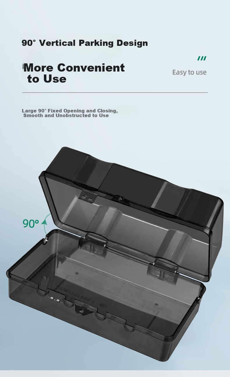 FDD Power Strip Cover, Outdoor Power Socket Splash-Proof Box, Waterproof Cover for Large Power Strip, Waterproof Box for Power Strips [Transparent] 7