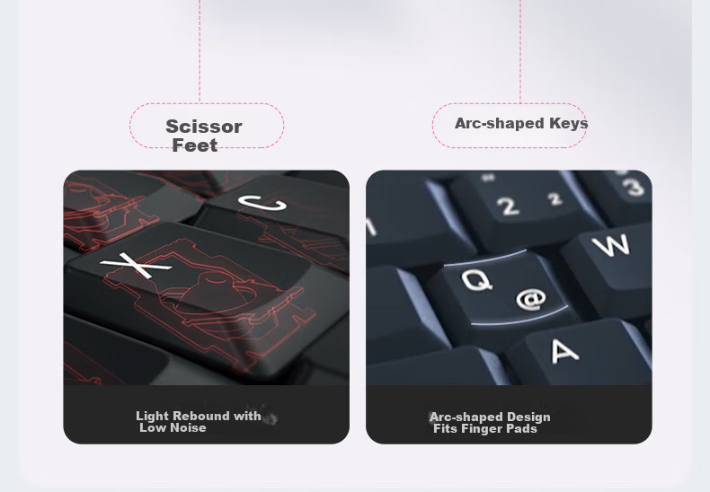 CHERRY STREAM TKL 87-Key Compact Portable SX Scissor-Switch Office Keyboard 80% Layout with 6 Convenient Function Keys 6