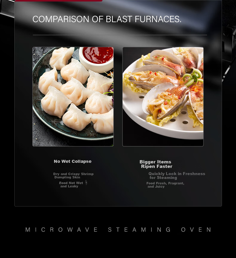 Yidunpu Microwave Steam Oven Combo, Home Countertop Four-In Steaming And Baking Oven, 32L Large Capacity, Upper Baking Lower Steaming, Blue Flow Inner Pot EDC-X3 Upgraded Versio 23