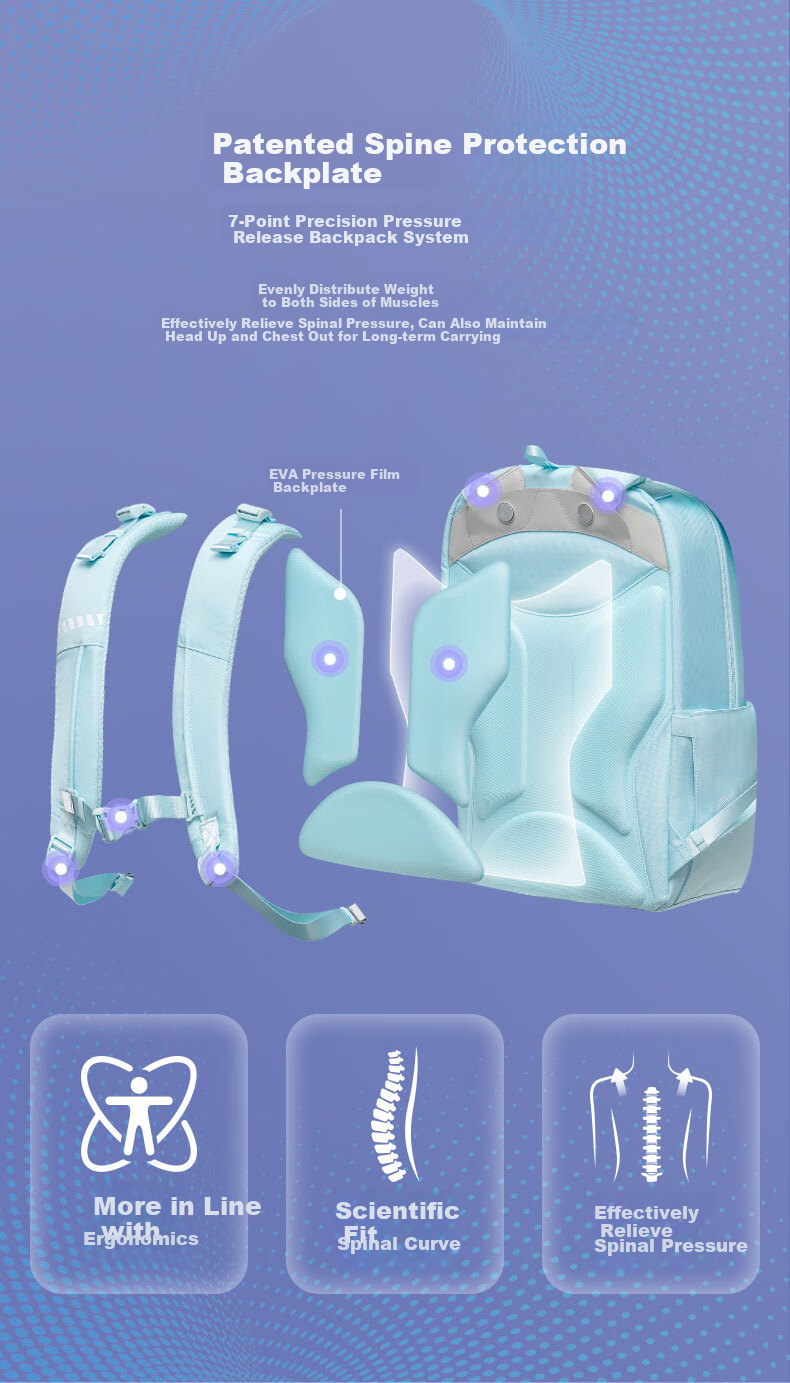 Gmt for Kids Large Capacity Backpack with Spine Protection And Weight Reduction for Middle School And High School Students, Elementary School Students, Girls in Grades 5-6, Pink 5
