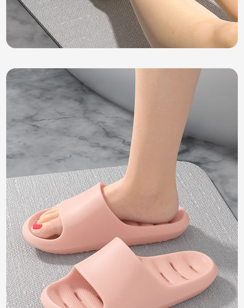 Sanli Bathroom Slippers for Men And Women, Non-Slip Shower Sandals for Summer Indoor Use, Black, Size 44-45 9