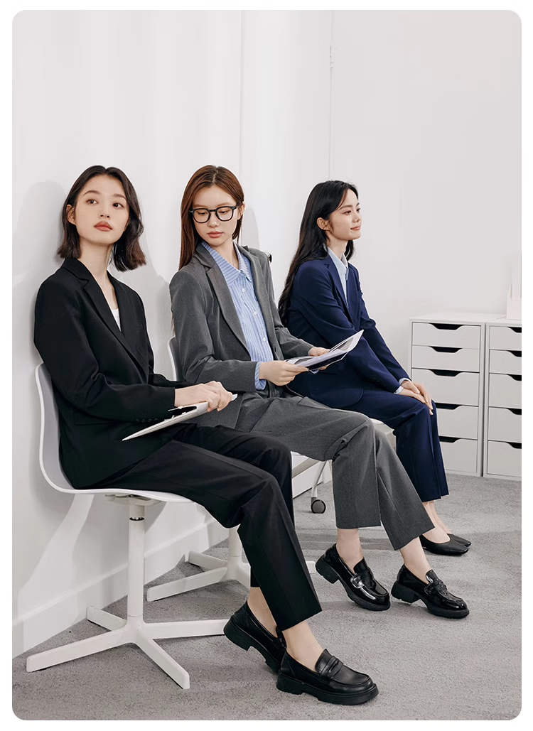 Miss Bird Lucky Series Black Professional Suit Set Women's Civil Service Interview Formal Commuter Elegant Blazer Set 6
