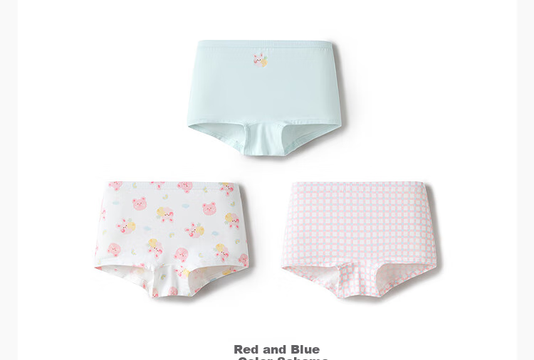 BALABALA Girls' Boyshort Underwear, Children's Boxer Briefs, Three-Pack [Miiichan IP] 209925170021 11