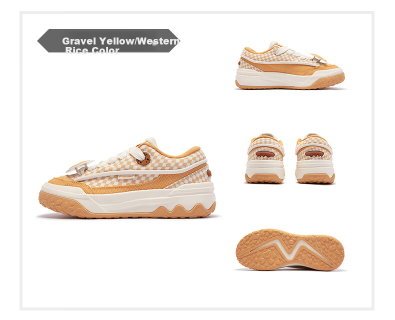 361° Women's Sneakers, Spring Retro Couple Thick-Soled Heightening Casual Skateboard Shoes, 682516608-7 1