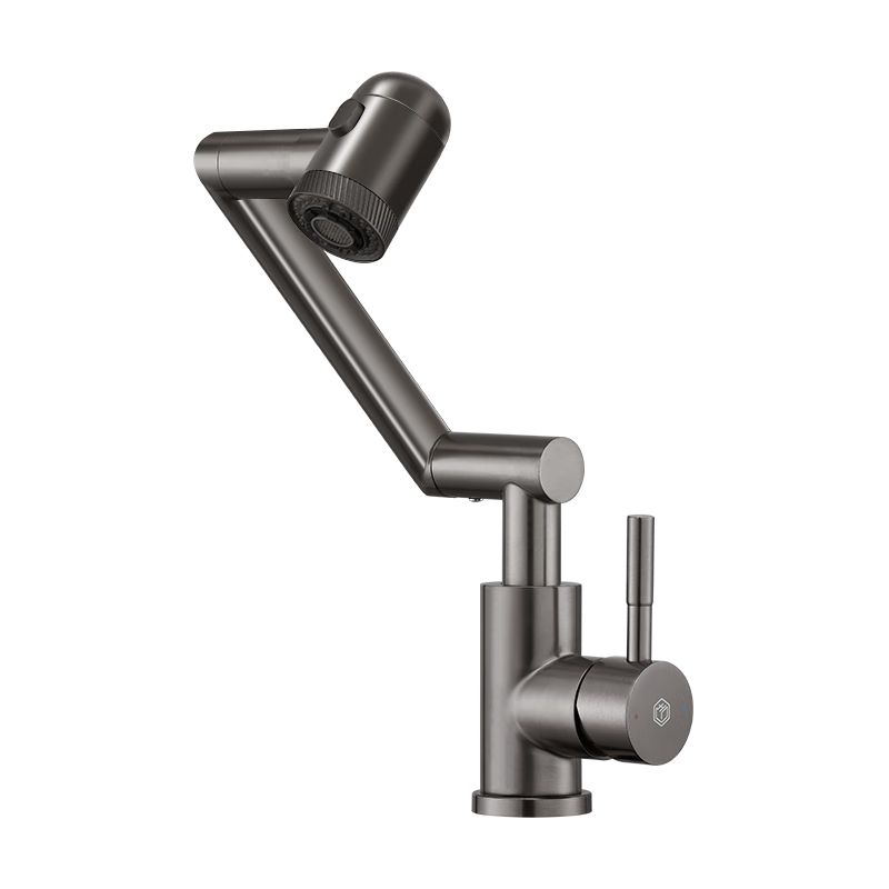 JD Jingzao Mechanical Arm Faucet 360° Rotatable Stainless Steel Fortune Cat Hot and Cold Basin Sink Faucet