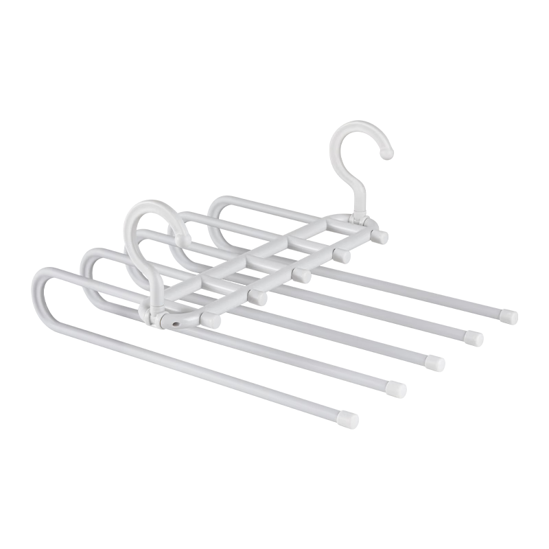 JD Original Multifunctional Folding Pants Hanger, Premium Gray, for Home Wardrobe, Seamless Multi-Layer Hanging Pants, Clothes Rack Storage Organizer