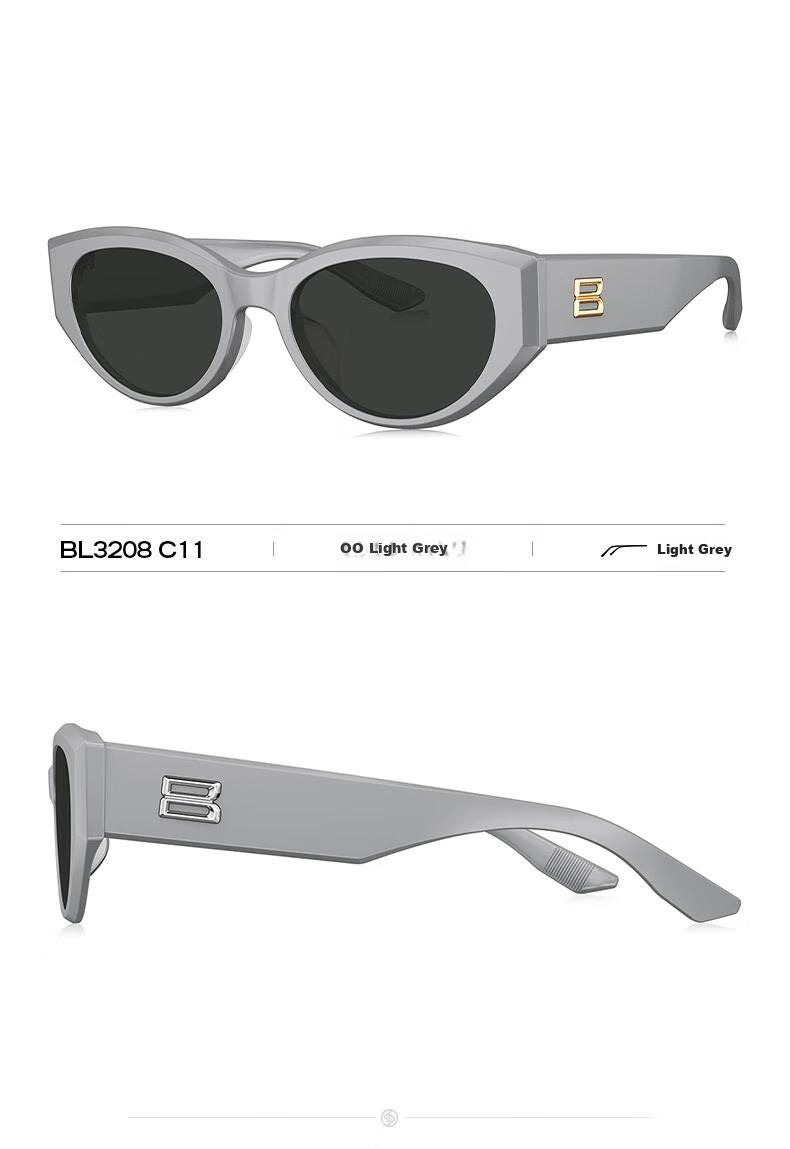BOLON Sunglasses, Zhang Xiaowan's Style, Cat-Eye UV Protection Sunglasses for Women, Polarized Driving Sunglasses for Men, BL3208 C21 7