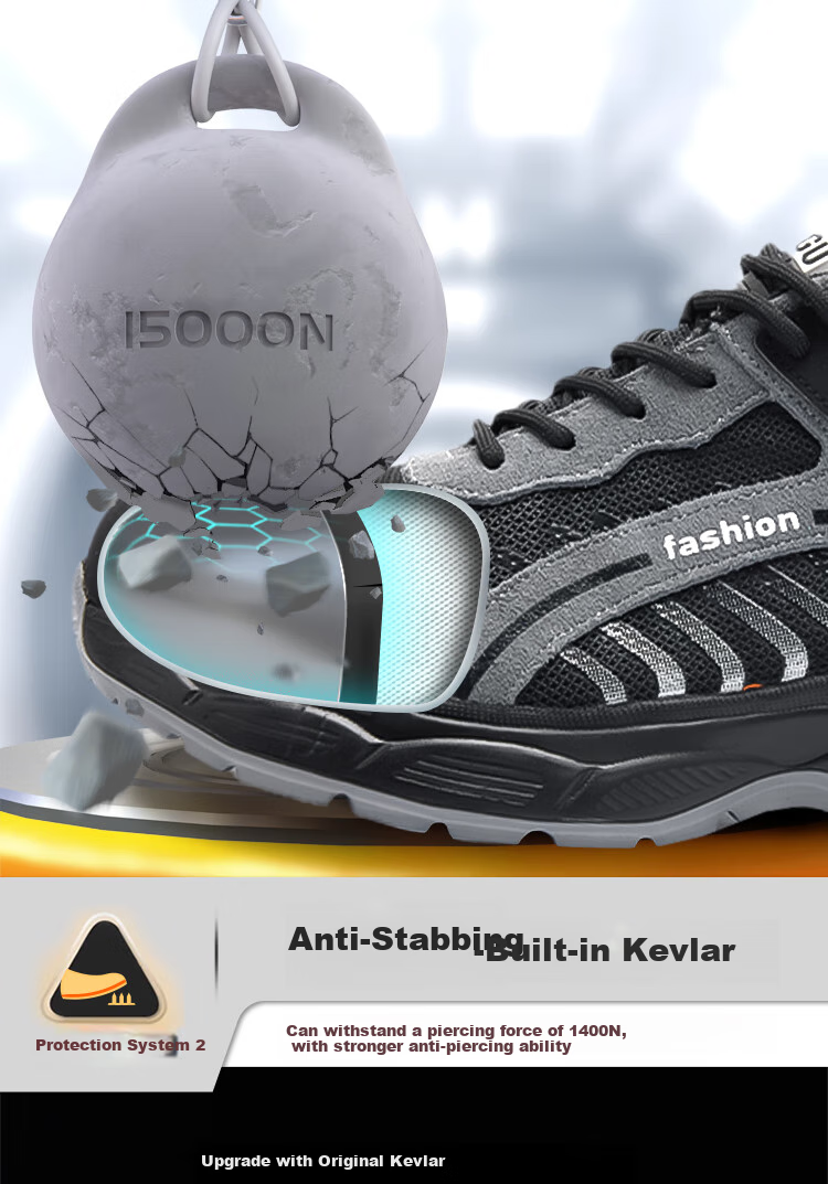 Dinggu Safety Shoes for Men, Ultra-Light Steel Toe Cap, Anti-Smashing, Anti-Puncture, Safety Work Functional Shoes, 950 Heihui 42 4