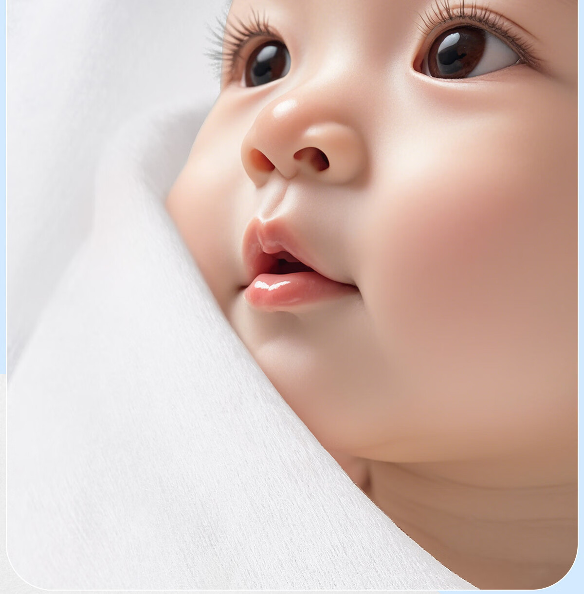 Ankexin Baby Soft Cotton Wipes, 100% Cotton, Dry And Wet Use, Pure Cotton Face Wipes, Disposable Cleansing Wipes, Self-Operated, 80 Sheets * 3 Packs 6