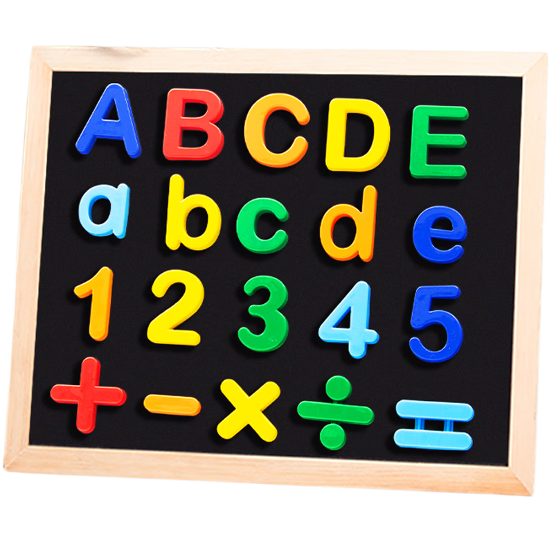Zhizuan Magnetic Alphabet Stickers, Teaching Refrigerator Magnets, Whiteboard Numbers, Upper And Lower Case Letters, Children's Early Education Magnetic Toys, Letter + Number / Total 78 Pieces