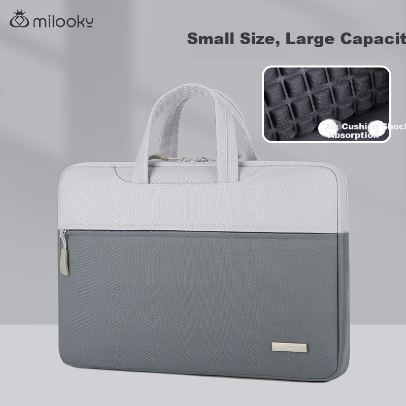 DiyiGongfang Air Cushion Shockproof Laptop Bag for 13.6/13/13.3/14.2/14 Inch Laptops, Handbag for Men And Women, Commuter-Friendly, Suitable for Apple, Huawei, Lenovo, ASUS, Dell, Slim Bag