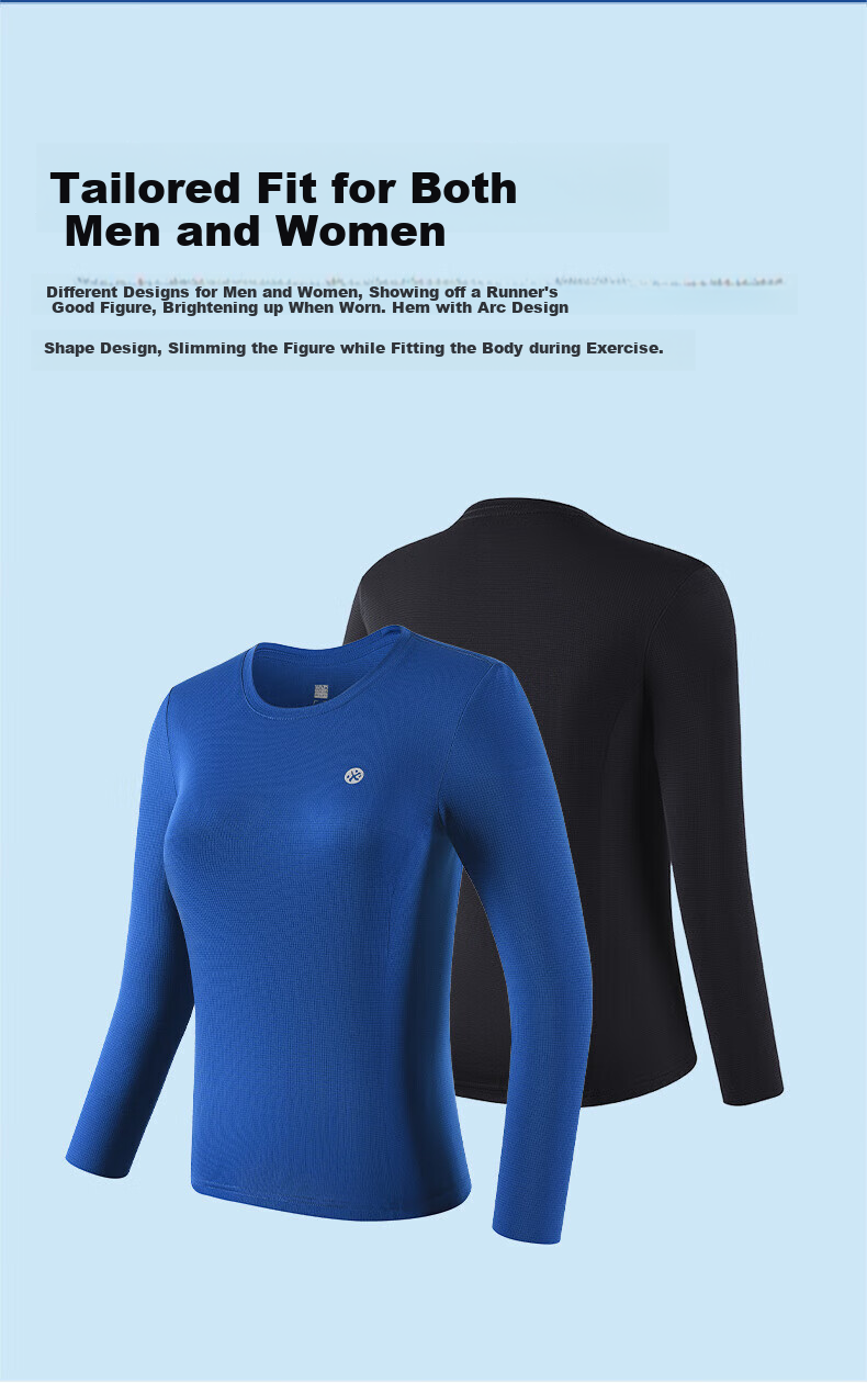 Bmai Running Fitness Training Long-Sleeve Autumn Winter Base Layer Commuter Jogging T-Shirt for Men, Breathable Anti-Chafing Quick-Dry Top for Me 17