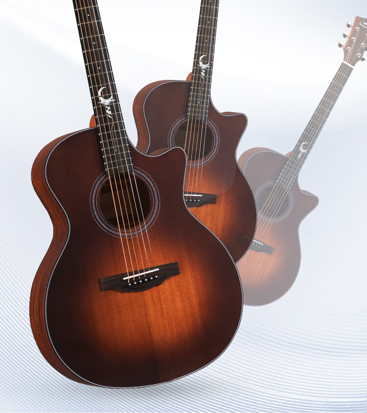 KEPMA FJ10 Guitar KEPMA KAMA Spruce Back and Sides Mahogany Solid Wood Natural Color 40-inch Acoustic Guitar 2