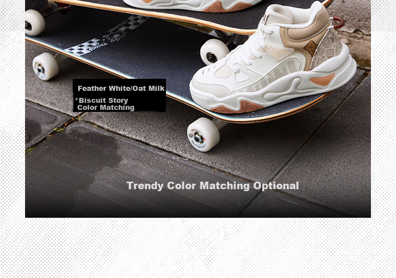 361° Women's Sports Shoes, Jincheng Autumn And Winter High-Top Fleece-Lined Warm Thick-Soled Casual Sneakers for Women, 682446603A-9 21