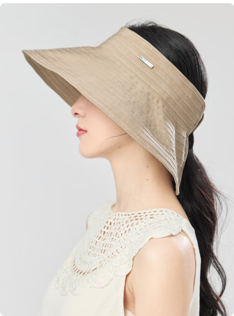 JIUMU Sun Protection Hat for Women, Sun Visor Cap, Sun Hat, Visor Cap, Cool Hat, Summer Outdoor Face-Covering UV Protection Hat for Wome 8