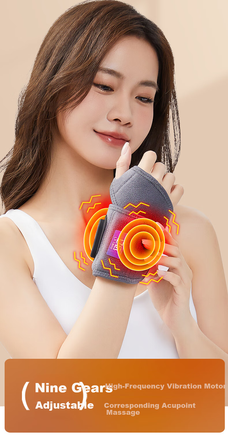 Liaoyuan [Red Light Heat Therapy] Electric Heating Wrist Guard, Tendonitis Heat Therapy Wrist Sleeve, TFCC Wrist Massager, Mid-Autumn Festival Gift 9