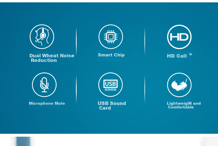 HION U90 Headset Single Ear Call Center Headphones with Dual Microphones Smart Noise Cancellation Customer Service Headset Call Center Agent Computer Headphones Online Education Training Telemarketing Headset - USB 3