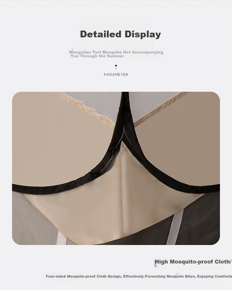 Sushidai Mongolian Mosquito Net, Fall-Proof Mosquito Net, 1.5x2 Meters, Household Integrated Design, No Installation Required, Foldable, Children's Anti-Mosquito Net, Suitable for Mothers And Infants, Class A 9