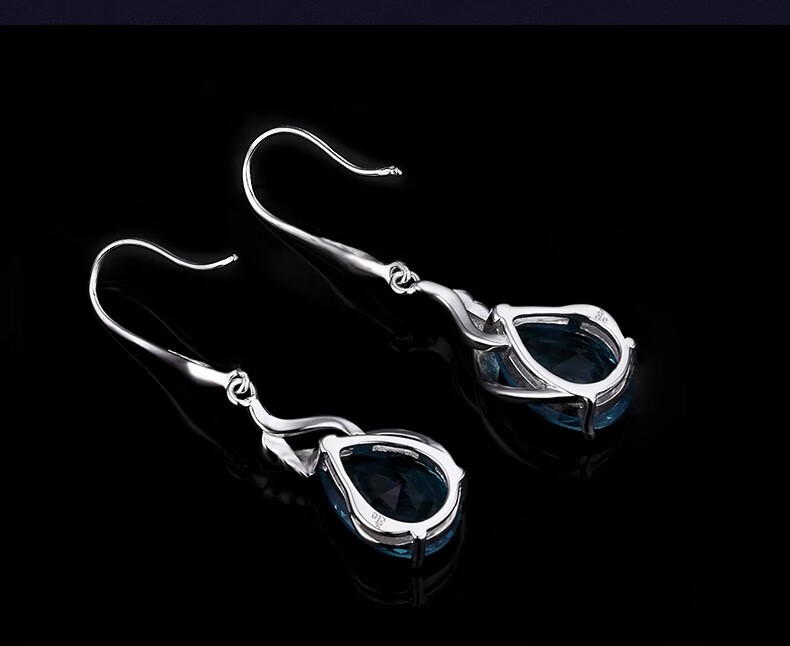 Eternelle French Eternal European-Style Earrings, 925 Silver Hoop, Elegant Fashion Light Luxury Women's Ear Jewelry, Birthday Gift 4