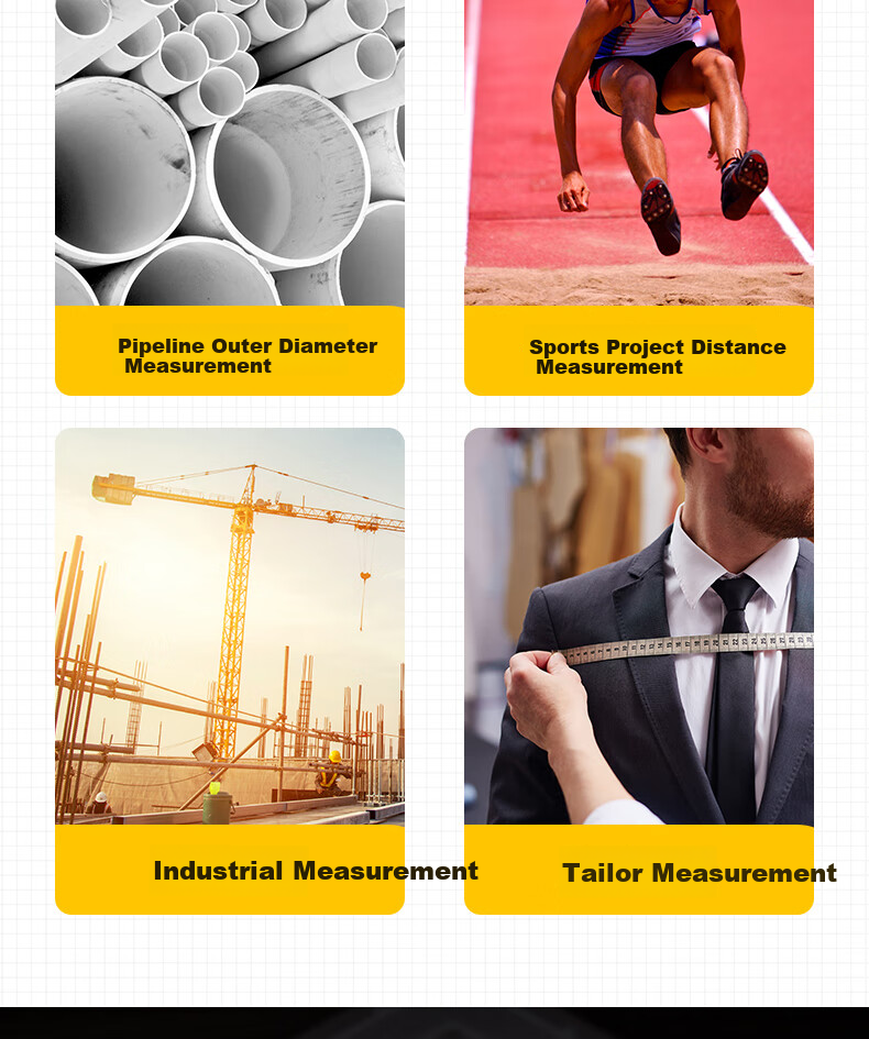 Deli 10-Meter Fiber Tape Measure, Box-Type Playground Roller Ruler, Engineering Measurement Tool, 10 Meters 3