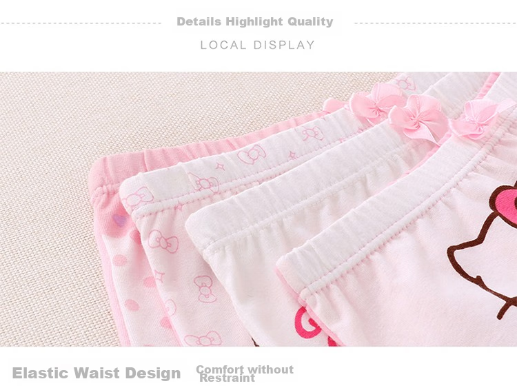 Hello Kitty Girls' Underwear, Children's Panties for Little Girls, 5-Pack Boyshorts And Shorts, KTN254 Floral Pattern, Size 155/3XL 11