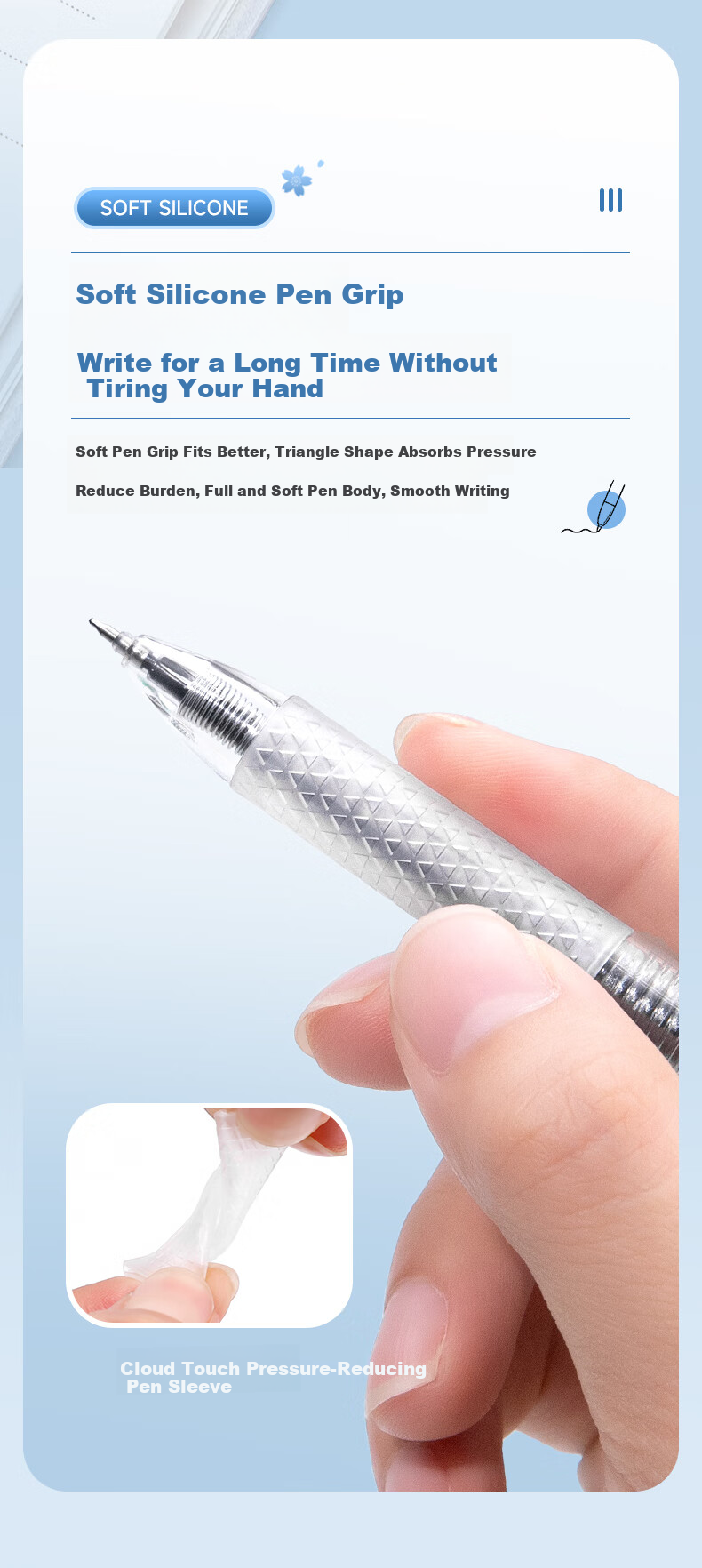 CHENQI STATIONERY Scholar's Smooth Writing Pen for Exam Practice, 0.5mm Quick-Drying Retractable Gel Pen, Black Stylish ST Tip, for Students' Homework And Exams, Signature Pen, Water-Based Ink, JG-79/black 9