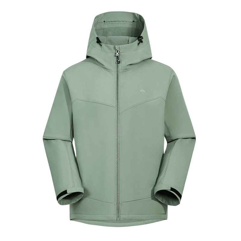Pioneer Camp Men's Seal Softshell Jacket Spring Autumn Outdoor Mountaineering Waterproof Windproof Fleece Lined Warm Running Sports Jacket