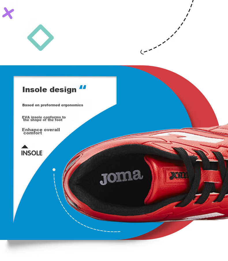 JOMA Soccer Shoes for Children TF Turf Cleats Boys Girls Youth Students Non-Slip Wear-Resistant Football Training Shoes Fluorescent Green Size 36 5