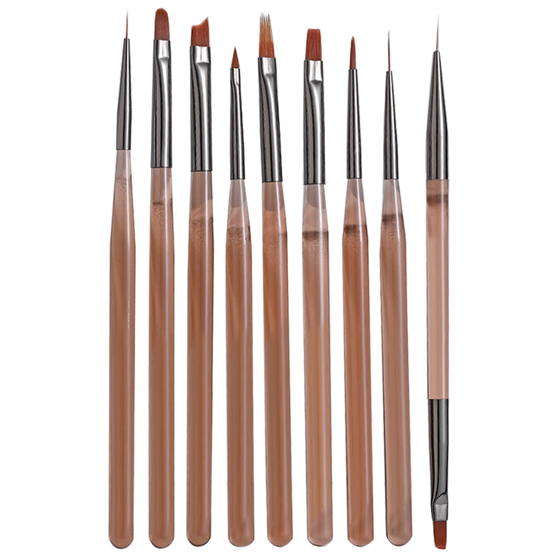 SweetCoolDou Nail Art Painting Pen Acrylic Brush Line Drawing Pen UV Gel Pen French Manicure Brush Nail Art Tool Set