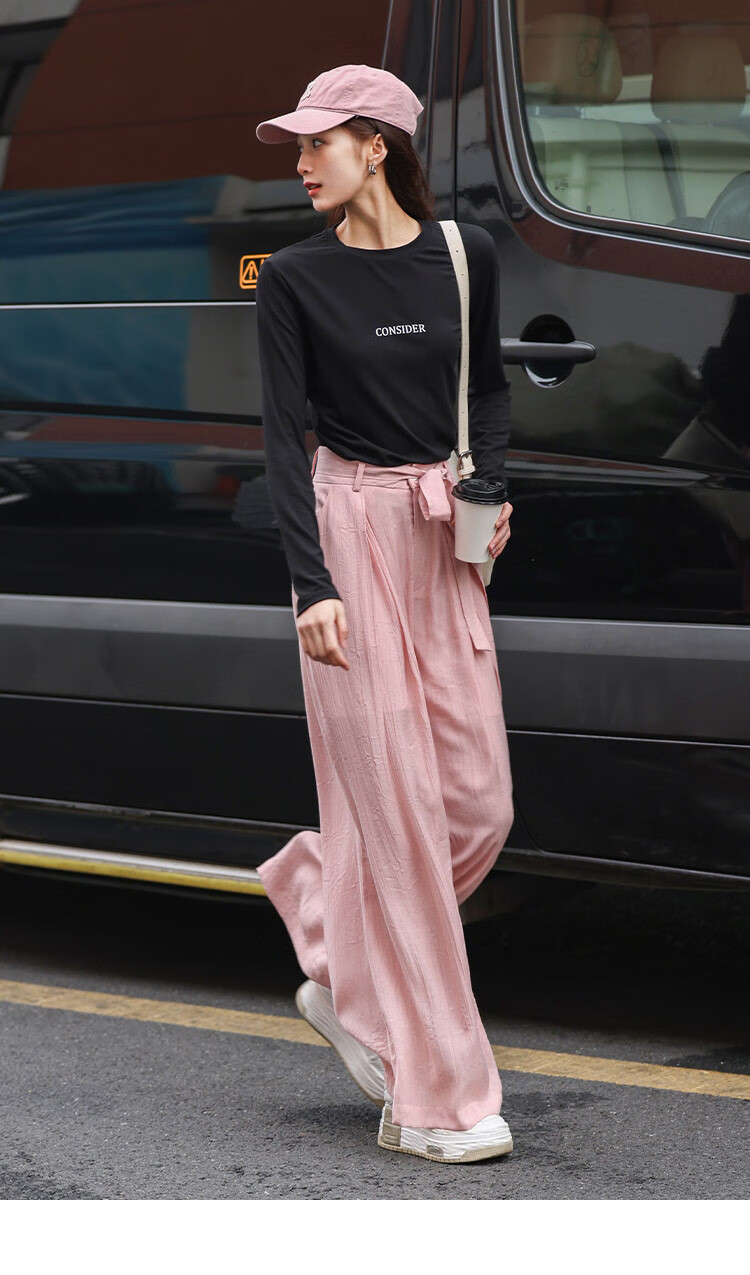 Dme [Lazily Casual Pants] Autumn Style, Relaxed Fit, Textured Design, Versatile Casual Pants for Wome 23