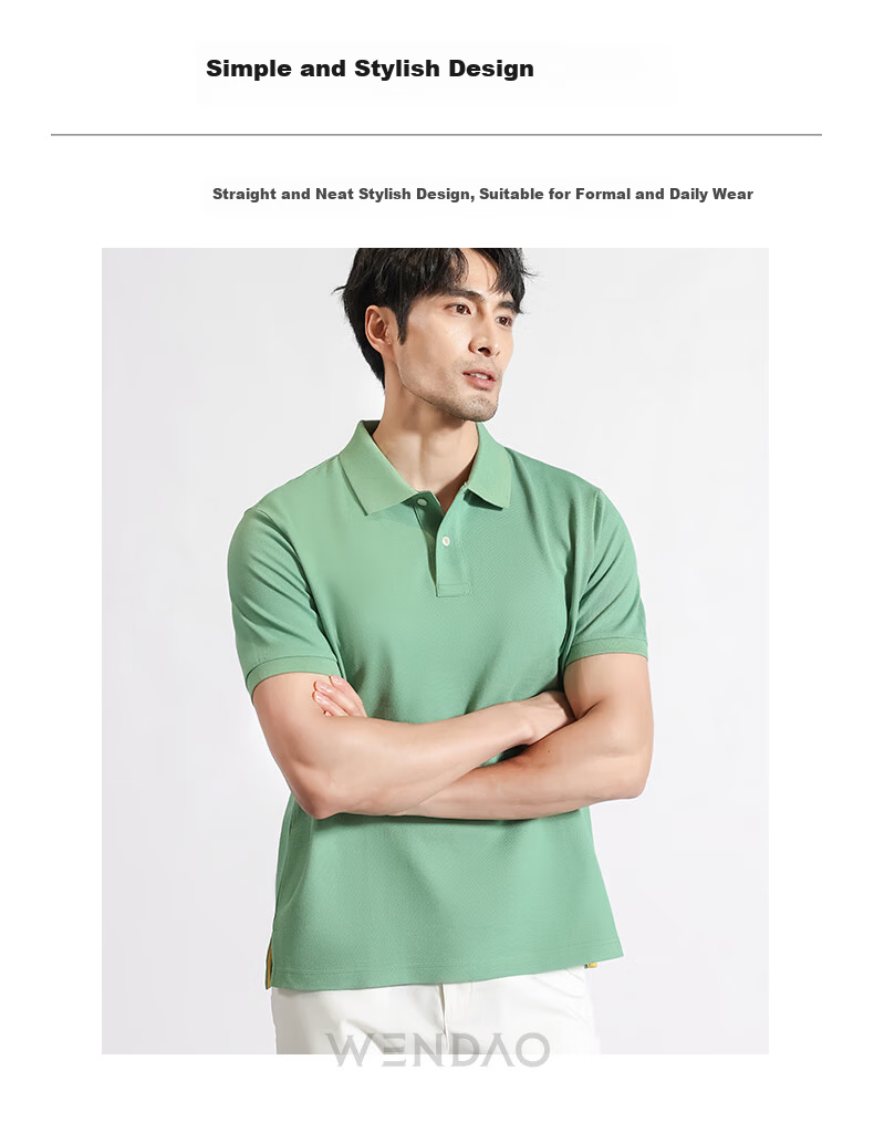 Wendao [Wendao Bright T] 100% Pure Cotton Large Pique 5A Antibacterial Champion POLO Shirt, Floral Gray, 4XL 8