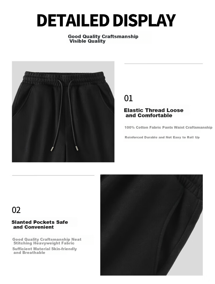 Baleno Men's Shorts, Summer Pure Cotton Breathable Versatile Mid-Length Pants, Loose-Fitting Large Size Outdoor Sports Five-Point Shorts for Me 5