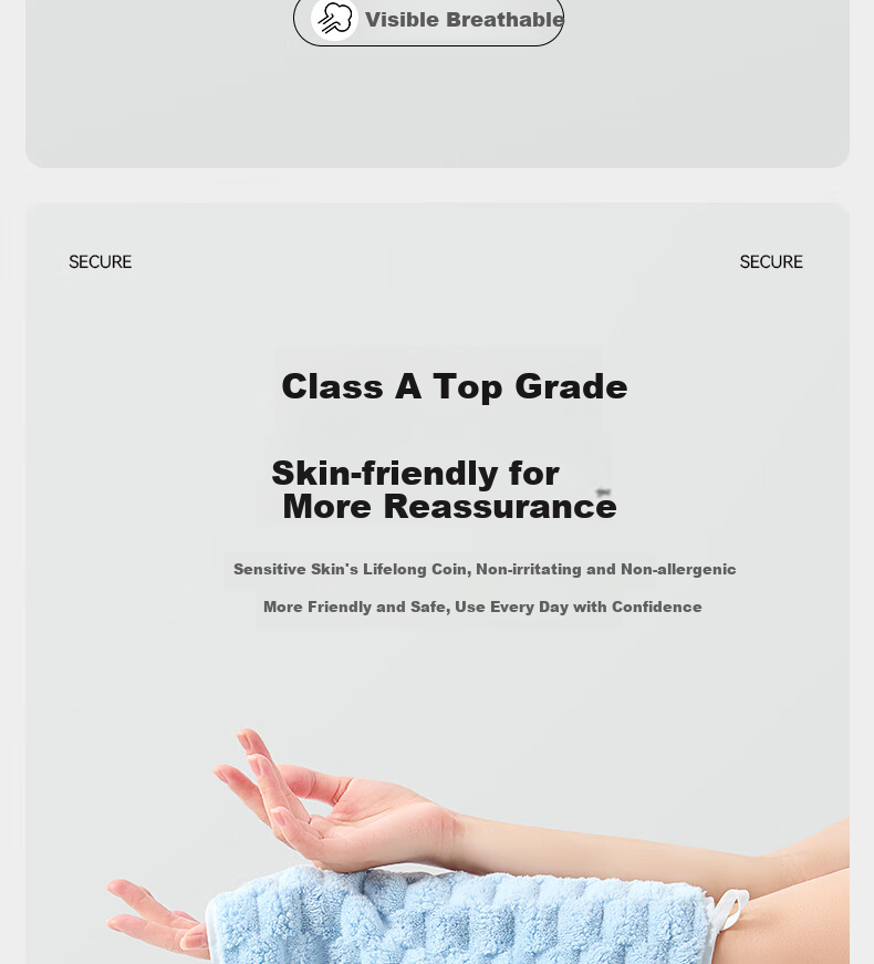 Grace Class A Towels, Children's Towels 3-Pack, Face Washing Home Use Soft Absorbent Adult Children Baby Face Towel 9