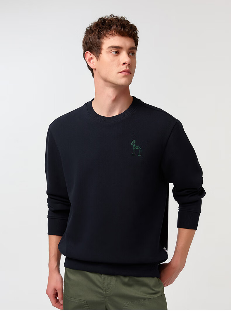 HAZZYS Men's Clothing, Long-Sleeve T-Shirt Casual Sweatshirt ABTZE0CAX68, Gray GE, 2XL (185/104A52) 2