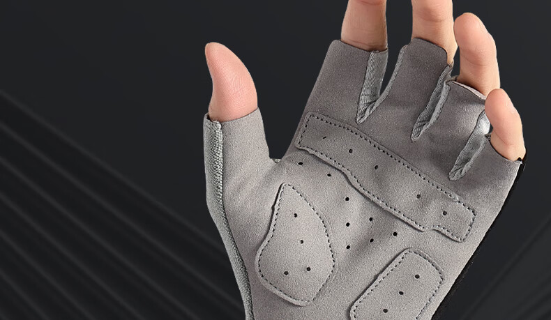 Li-Ning Fitness Gloves for Men, Sports Cycling Fingerless Gloves, Non-Slip Anti-Callus Weightlifting Climbing Outdoor Windproof Gym Training Durable Women's Gloves 1