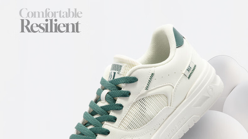 361° Men's Sports Shoes Soda Autumn Mesh Breathable Lightweight White Sneakers 672516626-4 14