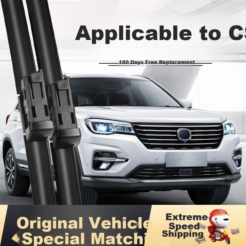 Deyun Frameless Windshield Wiper/wiper Blade for 2014-2022 Changan CS75, Front Wiper Blade, 22/18 Inches, 1 Pair
