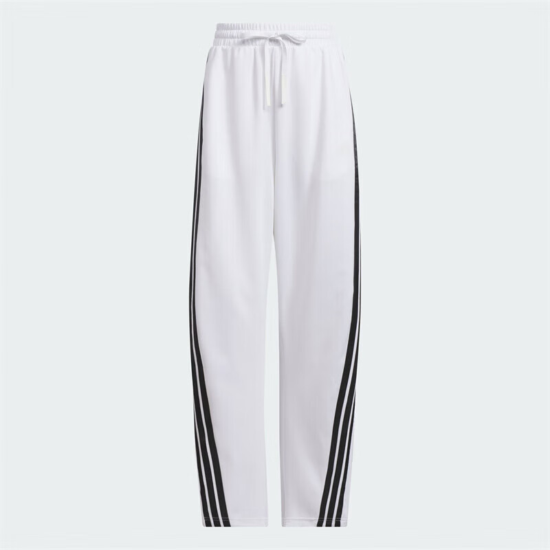 Adidas Women's Fashion High-Waisted Banana Pants, Loose Breathable Casual Pants, Straight-Leg Sports Pants KB4629 A/L 6