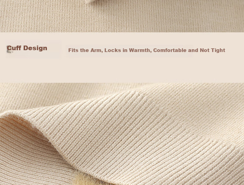 GENIOLAMODE [Aorui Peng Endorsed] Men's Sweater, Winter Fleece-Lined Warm Inner Layer Base Knitted Woolen Clothing, Light Gray, XL 27