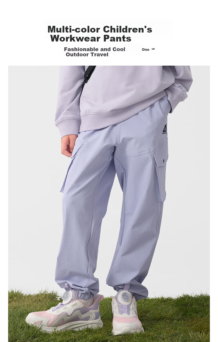 BALABALA Children's Clothing, Boys And Girls Pants, Spring 2025 Collection, Loose And Comfortable, Trendy And Fashionable Trousers, 208125108201 1