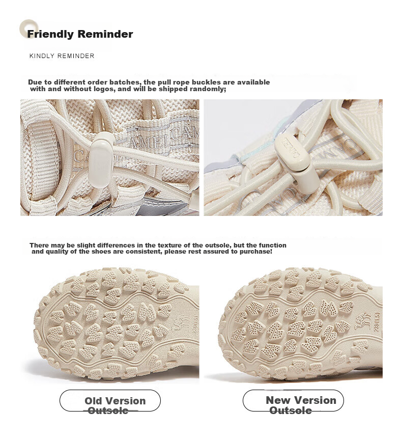 CAMEL Classic Ugly-Cute Shoes for Women, Fashionable Color-Block Outdoor Casual Shoes L24S469647A Beige/Silver/Brown 40 2