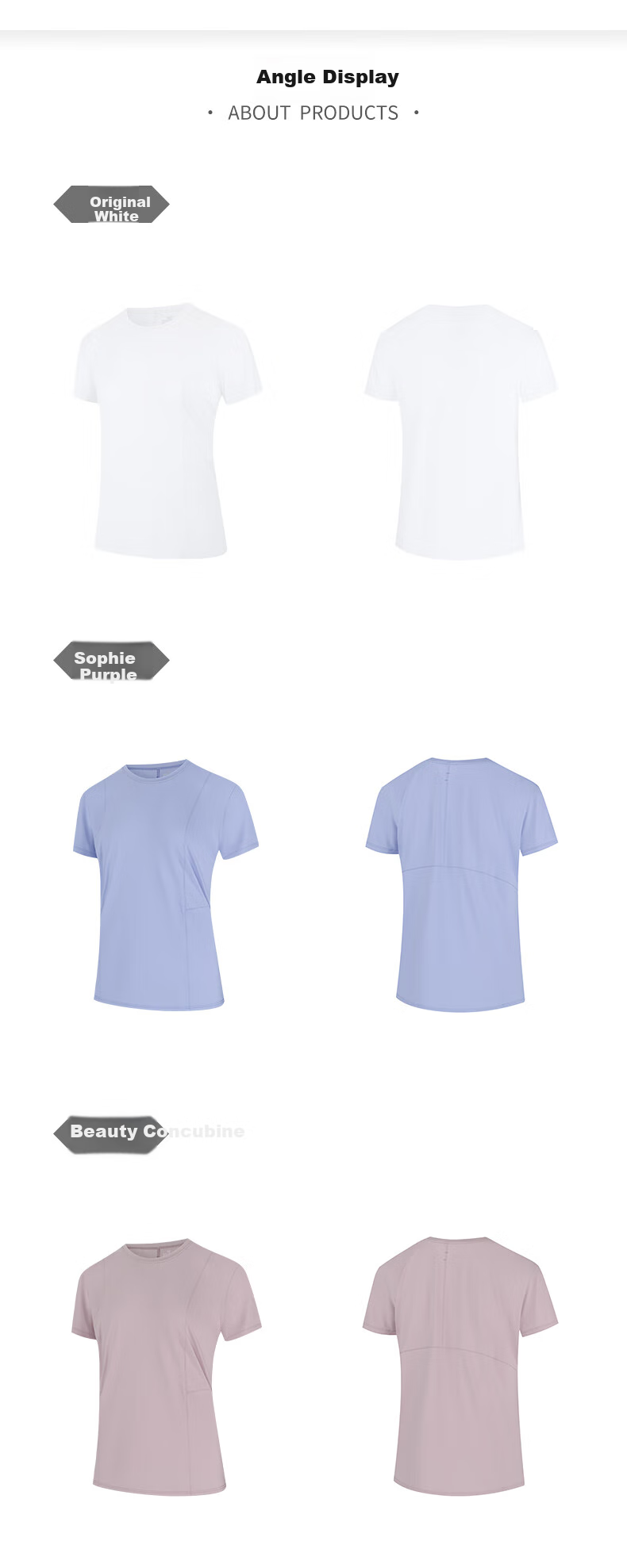 361° Women's Short-Sleeve Summer Clothing, New Cool-Feeling T-Shirt, Sun Protection Shirt, Ice Silk Athletic Running Top 662524116-2 50