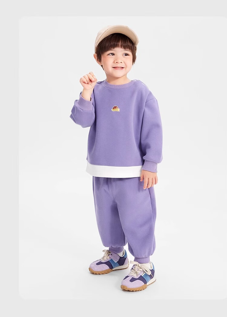 Ciciibear Baby Boys' Sweatshirt Set Spring Autumn Sports Two-Piece Style 300g Fabric College Style 15