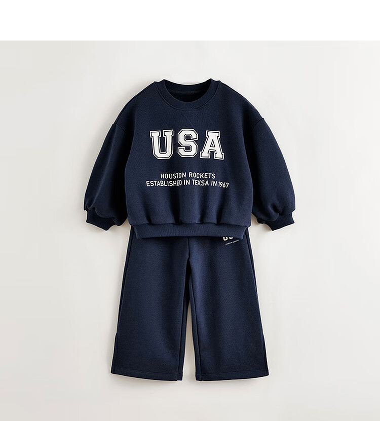MARC&JANIE Girls' American-Style Casual Sportswear Set, Children's Sweatshirt Set, Spring 2025 Collection, 250160 2