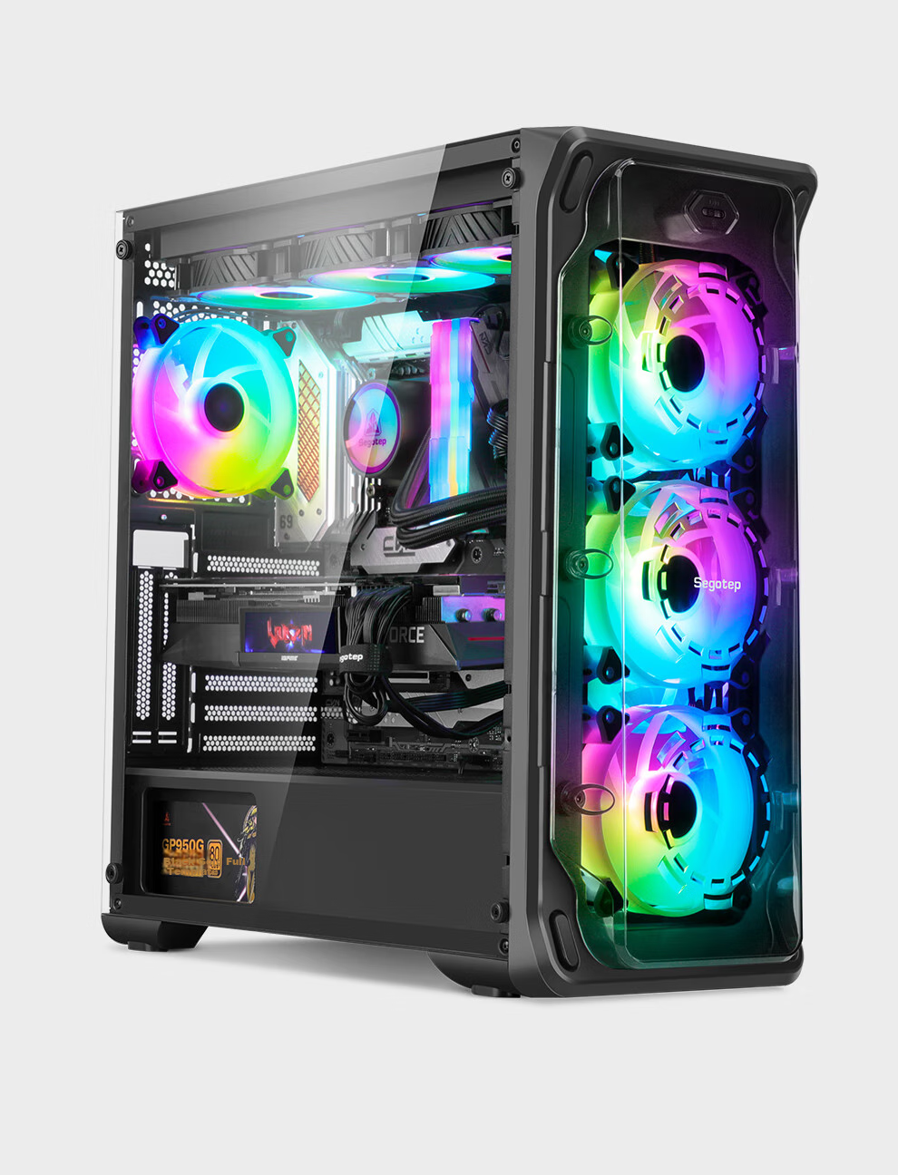 Segotep Anime Cabin 1 White Desktop Mini Case (Front Dedicated Figurine Position/MATX Motherboard Position/Synchronized Lighting Effects/360mm Water Cooling Position/Anime Desktop Computer Case) 17