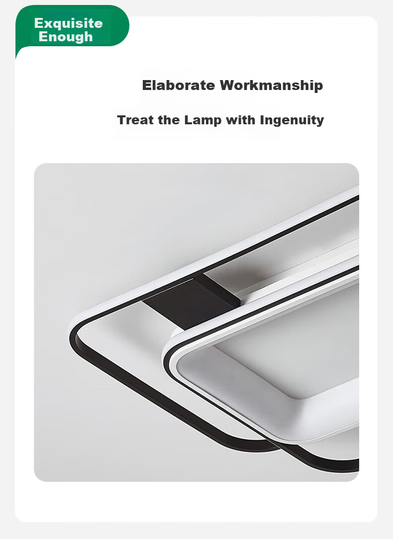 NVC LED Ceiling Light Modern Nordic Minimalist Bedroom Ceiling Lamp Study Dining Room Lighting Three-Level Dimming 24W 5
